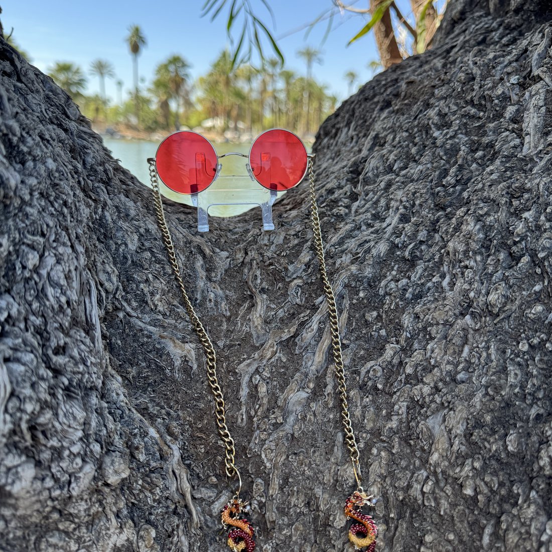 Red Dragons — D.A.N.G.L.S handmade crystal eyeart