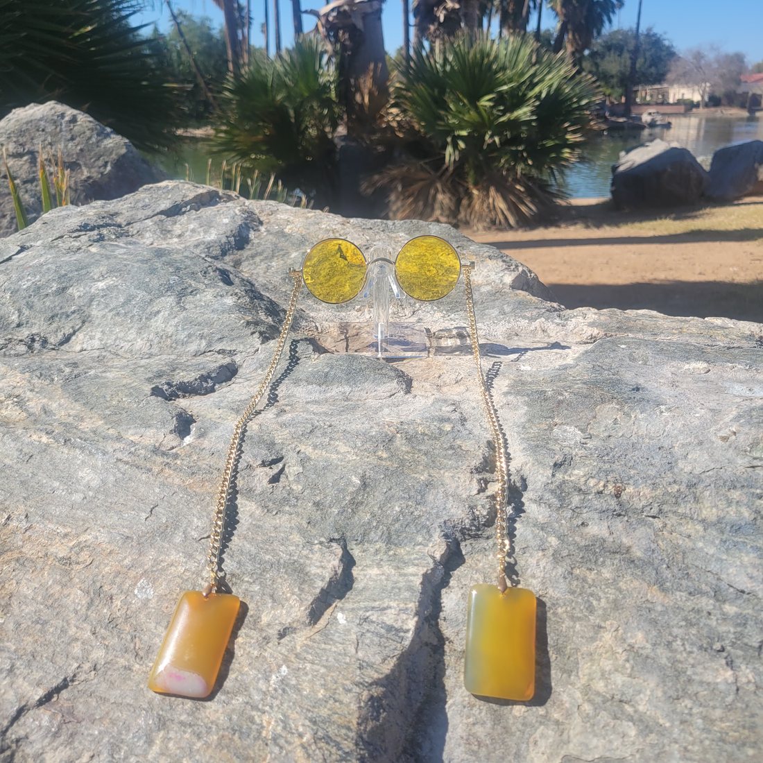 Yellow Otaku's — D.A.N.G.L.S handmade crystal eyeart
